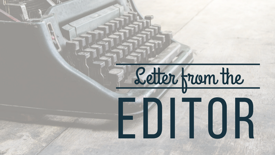 Letter from Editor for January 2017